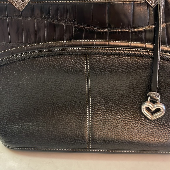 Brighton Pebbled Brown & Black  Leather Purse - Picture 9 of 10